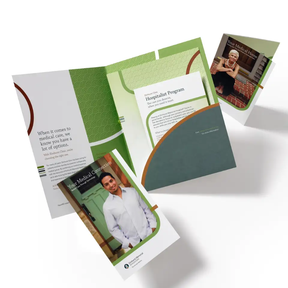 Elmhurst Hospital new campus print materials